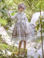 Satyrus Pattern Grey Side Opening Classic Lolita JSK Dress