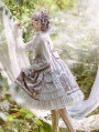 Satyrus Pattern Grey Side Opening Classic Lolita JSK Dress