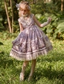 Satyrus Pattern Purple Side Opening Classic Lolita JSK Dress