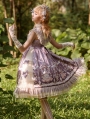 Satyrus Pattern Purple Side Opening Classic Lolita JSK Dress