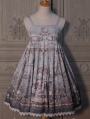 The unfinished poem pattern Grey Classic Lolita JSK Dress