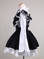 Black and White Long Sleeves Sweet Lolita Maid Dress