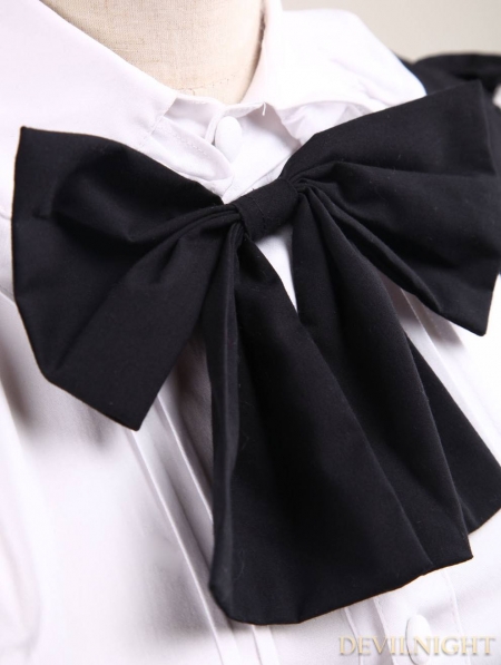 Black and White Long Sleeves Sweet Lolita Maid Dress - Devilnight.co.uk