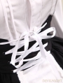 Black and White Long Sleeves Sweet Lolita Maid Dress