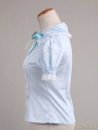 Blue Short Sleeves Sweet Lolita Blouse