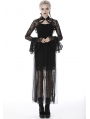 Black Vintage Gothic Lace Cape for Women