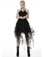 Black Gothic Butterfly Irregular Party Dress