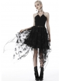 Black Gothic Butterfly Irregular Party Dress