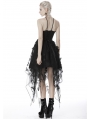 Black Gothic Butterfly Irregular Party Dress