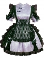 Chinese Cat Purple Short Sleeve  Lolita Maid OP Dress
