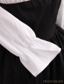 Black and White 3/4 Sleeves Classic Lolita Dress