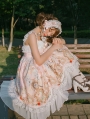 The Angel Clock Pink Sweet Classic Lolita JSK Dress
