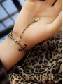 Punk Accessories Star Chain Bracelet Ring Jewelry