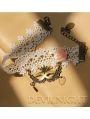 White Lace Flower Vintage Victorian Style Lolita Ankle Bracelet