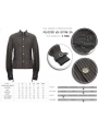 Brown Gothic Steampunk Striped Long Sleeve Shirt for Men