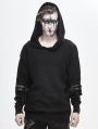 Do Old Gothic Steampunk Long Sleeve Hooded Loose Sweater for Men