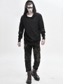 Do Old Gothic Steampunk Long Sleeve Hooded Loose Sweater for Men