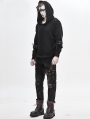 Do Old Gothic Steampunk Long Sleeve Hooded Loose Sweater for Men