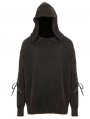 Do Old Gothic Steampunk Long Sleeve Hooded Loose Sweater for Men