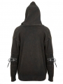 Do Old Gothic Steampunk Long Sleeve Hooded Loose Sweater for Men