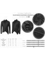 Black Gothic Punk Irregular Long Sleeve T-Shirt for Men