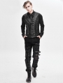 Gothic Punk Military Uniform Vest for Men 