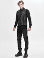 Gothic Punk Military Uniform Vest for Men 