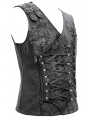 Gothic Punk Military Uniform Vest for Men 