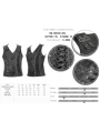 Gothic Punk Military Uniform Vest for Men 