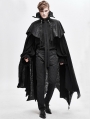 Black Halloween Gothic Vampire Irregular Long Cape for Men