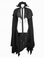 Black Halloween Gothic Vampire Irregular Long Cape for Men