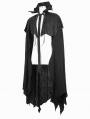 Black Halloween Gothic Vampire Irregular Long Cape for Men