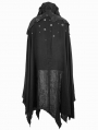 Black Halloween Gothic Vampire Irregular Long Cape for Men