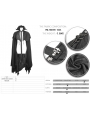 Black Halloween Gothic Vampire Irregular Long Cape for Men
