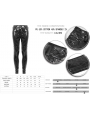 Black Gothic Punk Slim Latex Long Pants for Men