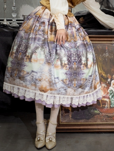 Norse Mythology Pattern Classic Lolita Skirt