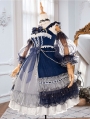 Star Night Blue Classic Lolita Tea Party JSK Dress
