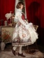 Map Of Age Of Discovery Open Front Red Classic Lolita JSK Dress