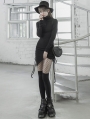 Black Street Fashion Gothic Grunge Irregular Slim Sexy Casual Short Dress