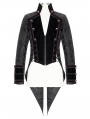 Black Retro Gothic Party Swallow Tail Coat for Men