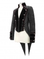 Black Retro Gothic Party Swallow Tail Coat for Men