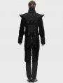 Black Retro Gothic Velvet Party Tail Coat for Men