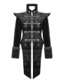 Black Retro Gothic Velvet Party Tail Coat for Men