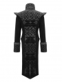 Black Retro Gothic Velvet Party Tail Coat for Men