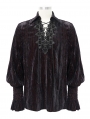 Dark Vintage Gothic Loose Long Sleeve Shirt for Men