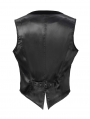 Black Retro Gothic Short Waistcoat for Men