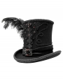 Black Retro Gothic Hat for Men