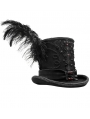 Black Retro Gothic Hat for Men