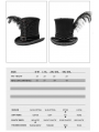 Black Retro Gothic Hat for Men