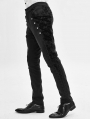 Black Vintage Gothic Party Pants for Men